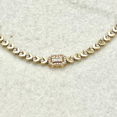 585 Baget Armband aus Gelbgold 14K – vollständige Ansicht