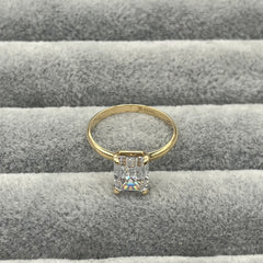 585 Baget Ring aus Gelbgold 14K – glänzende Oberfläche Ansicht