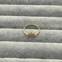 585 Cresya Ring aus Gelbgold 14K – glänzende Oberfläche Ansicht