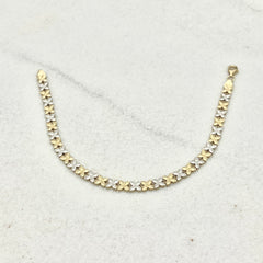 585 Floressa Armband aus Gelbgold & Weißgold 14K – vollständige Ansicht