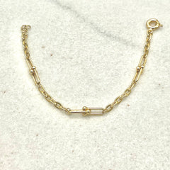 585 Gliederarmband aus Gelbgold 14K – vollständige Ansicht