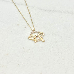 585 GoldenRibbon Kette aus Gelbgold 14K – glänzende Oberfläche Detailaufnahme