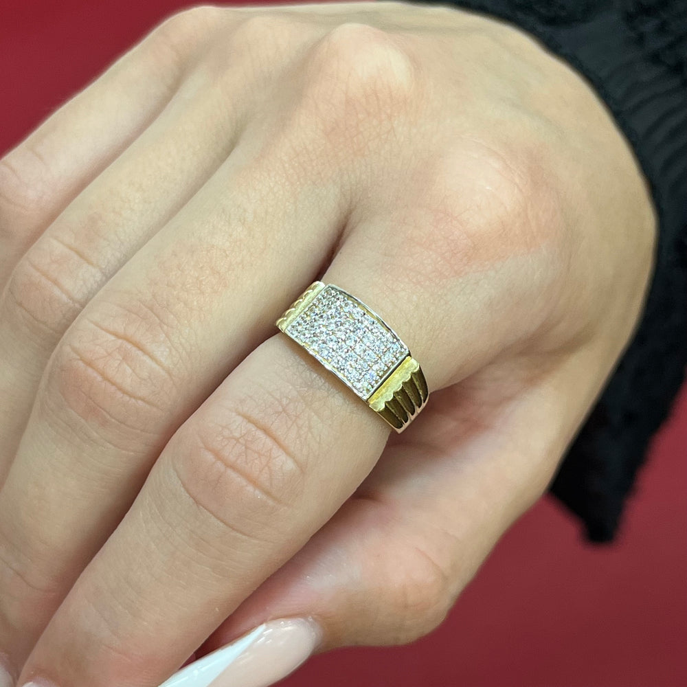 585 Luxaro Ring aus 14 Karat Gold mit Zirkonia – eleganter Damenring im Su Yolu Design