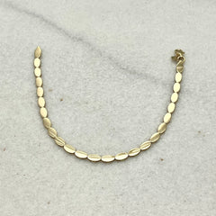 585 Pullu Armband aus Gelbgold 14K – glänzende Pailletten Detail