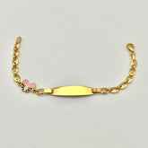 916 Butterfly Kinderarmband aus 22 Karat Gold mit zartem Schmetterlingsmotiv