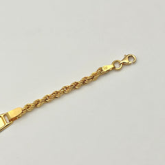 Kinderarmband aus 22 Karat Gold mit sicherem Verschluss und Verlängerung