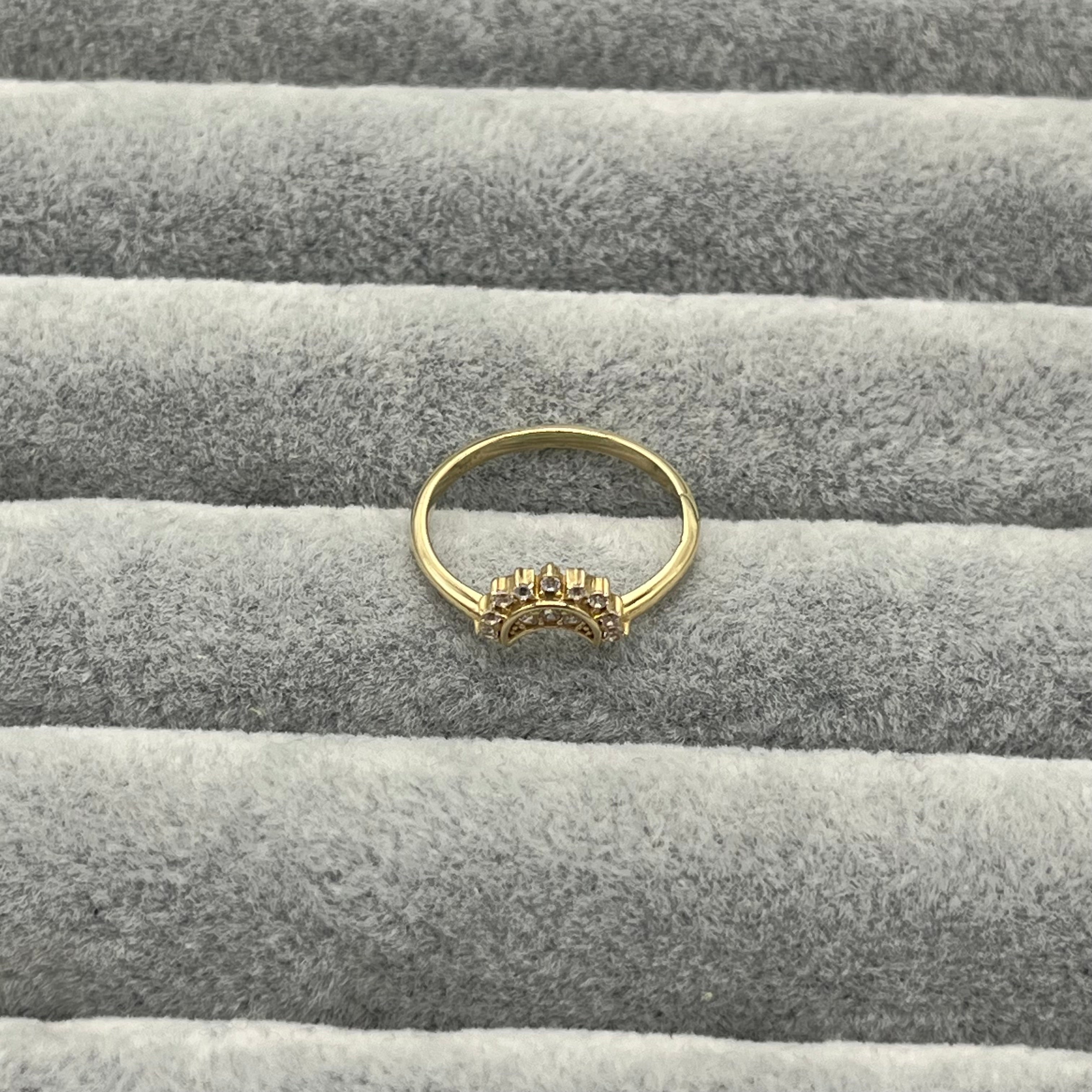 585 Cresya Ring aus Gelbgold 14K – glänzende Oberfläche Ansicht