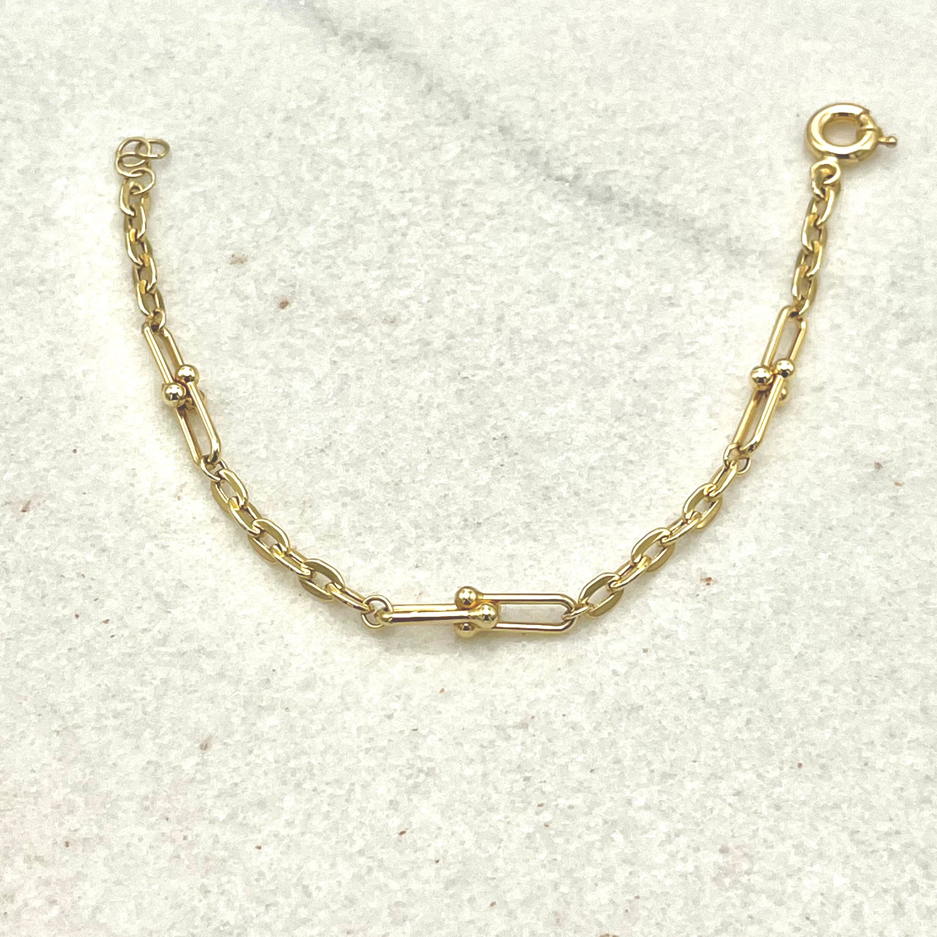 585 Gliederarmband aus Gelbgold 14K – vollständige Ansicht