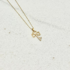 585 Golden Glück Kette aus Gelbgold 14K – glänzende Oberfläche Detailaufnahme