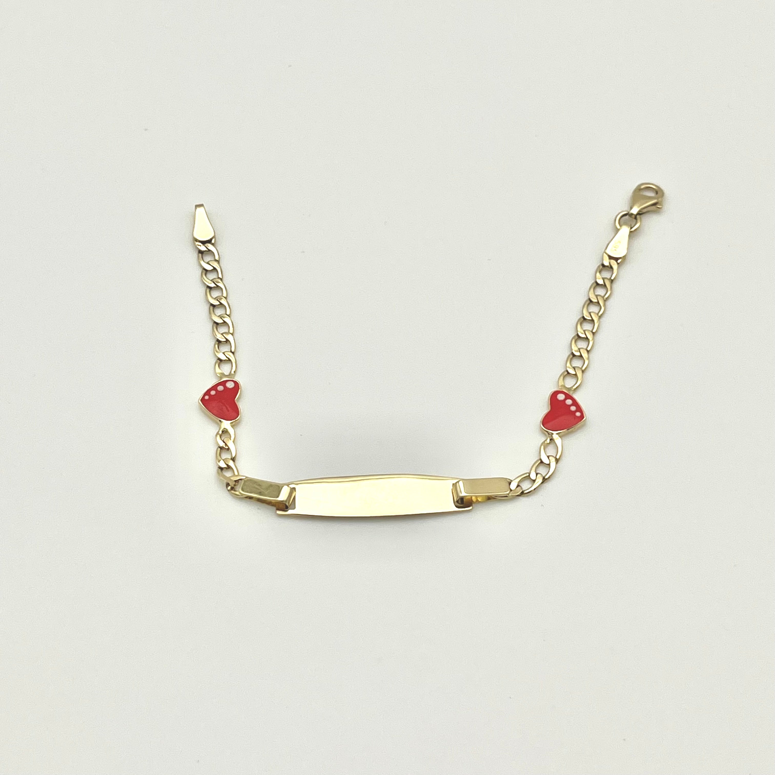 585 Herz Kinderarmband aus 14 Karat Gold mit zartem Herzmotiv