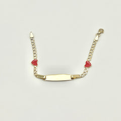 585 Herz Kinderarmband aus 14 Karat Gold mit zartem Herzmotiv