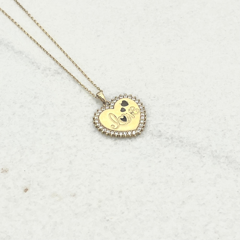 585 Loveglow Kette aus Gelbgold 14K – glänzende Oberfläche Detailaufnahme