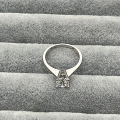 585 Lumiere Einstein Ring aus Gelbgold 14K – glänzende Oberfläche Ansicht