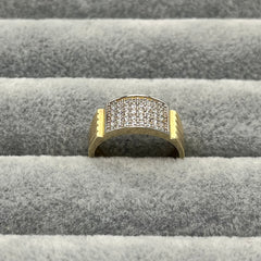 585 Luxaro Ring aus Gelbgold 14K – Zirkonia Detailansicht
