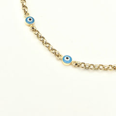 Kinderarmband aus 585 Gold mit feiner Kette und sicherem Verschluss