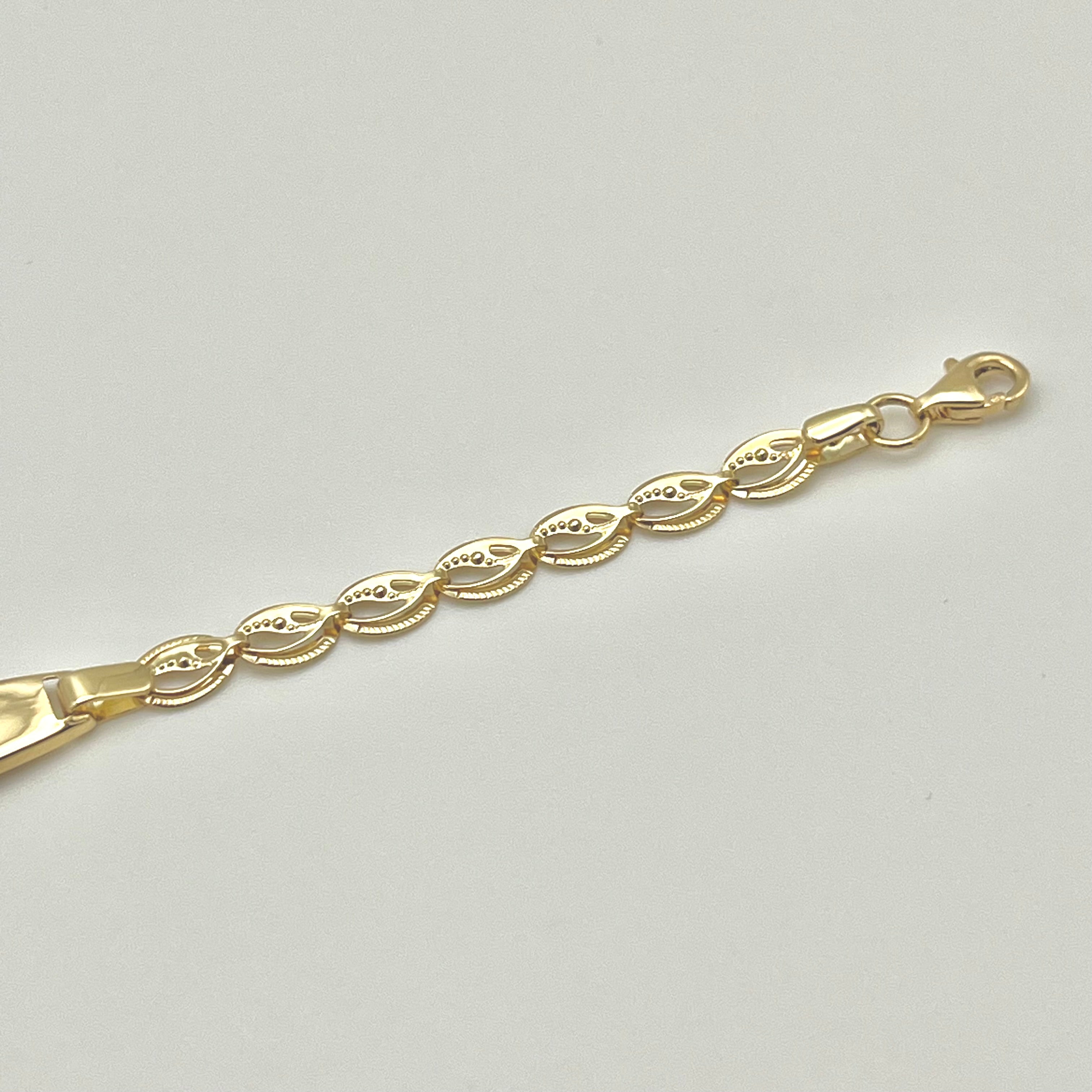 Kinderarmband aus 585 Gold mit Verlängerung und sicherem Karabinerverschluss