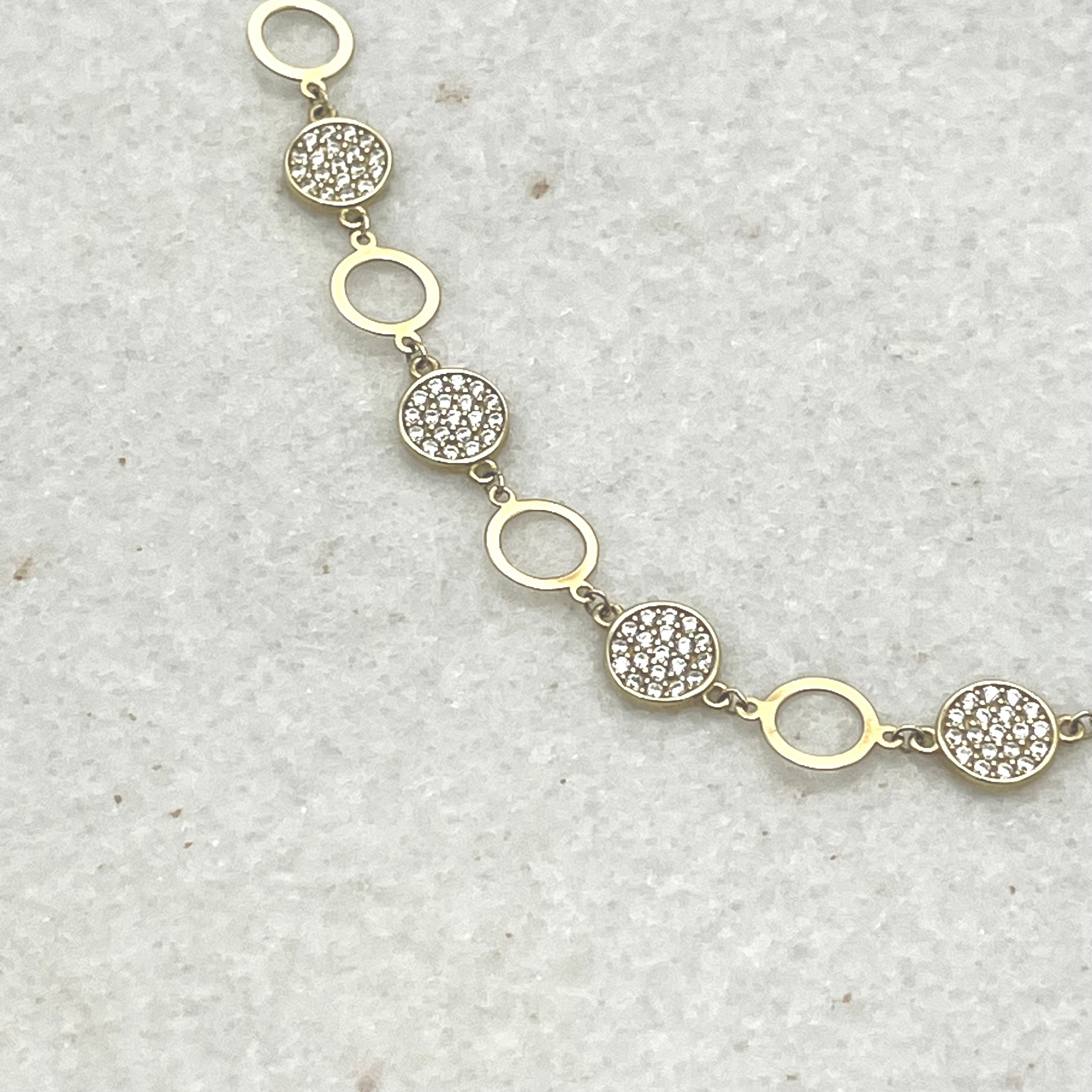 585 Shiny Armband aus Gelbgold 14K – komplette Ansicht