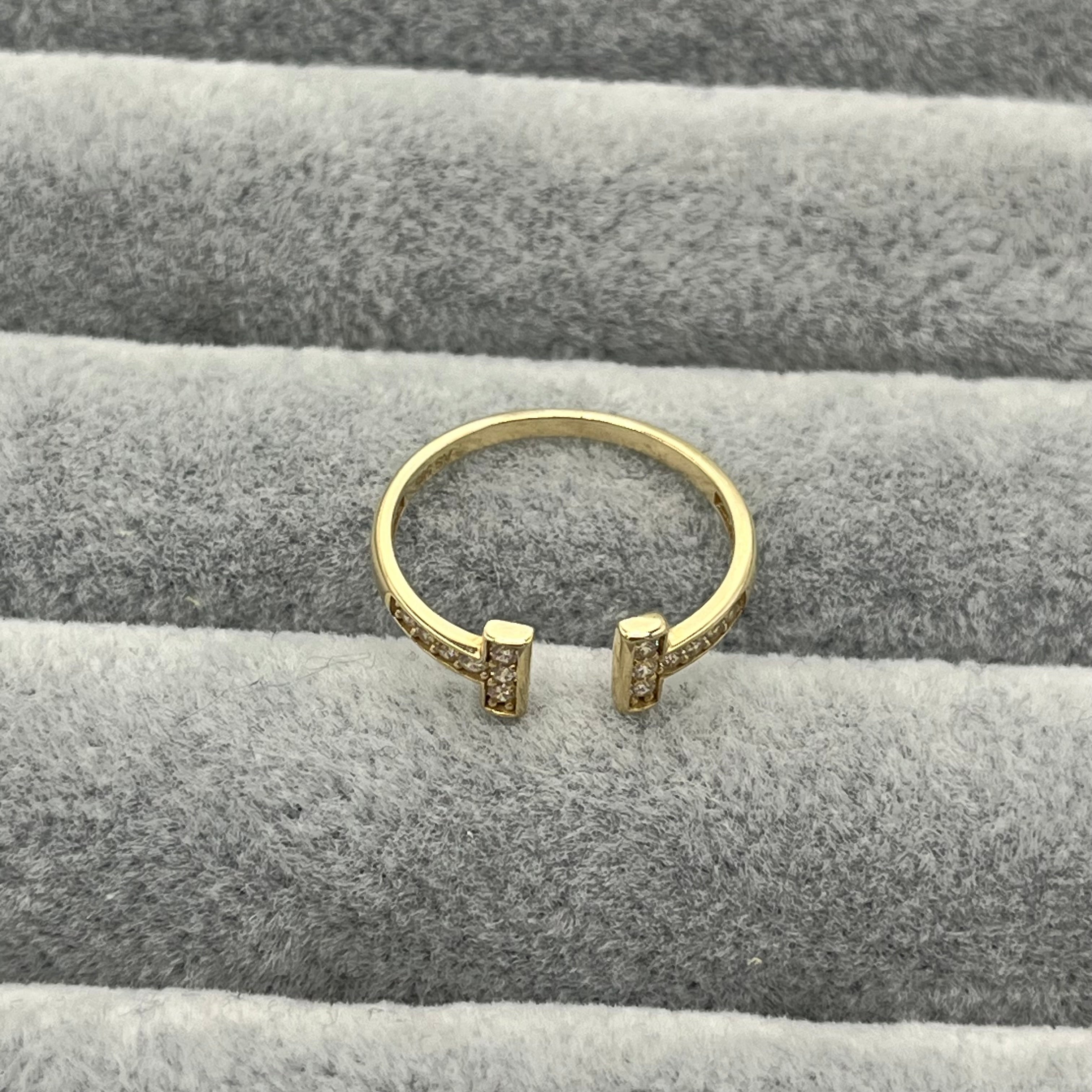 585 Tora Ring aus Gelbgold 14K – vollständige Ansicht