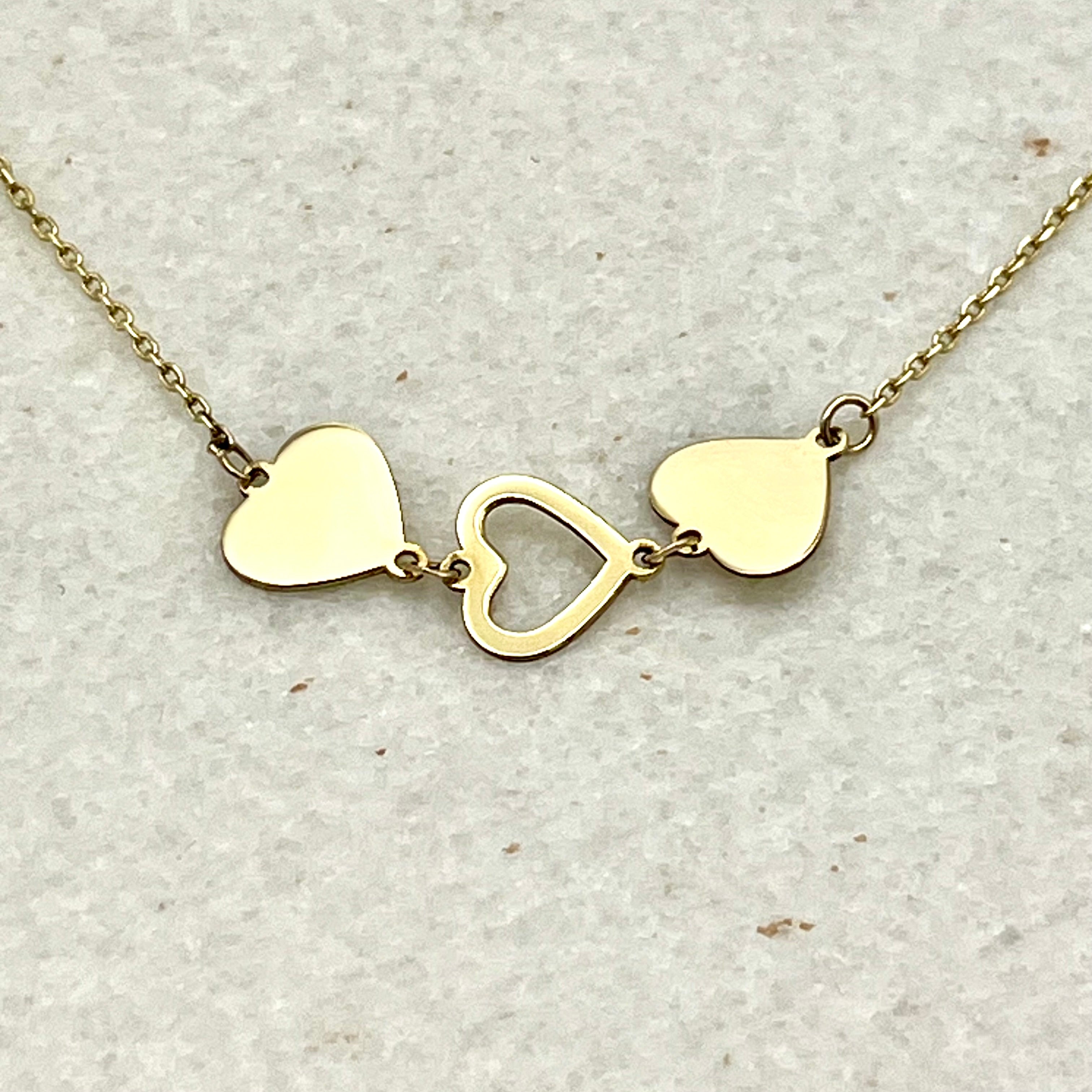 585 Trilove Armband aus Gelbgold 14K – vollständige Ansicht