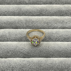 585 Twinklelux Ring aus Gelbgold 14K – glänzende Oberfläche Ansicht