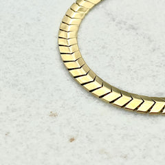 585 V-Link Armband aus Gelbgold 14K – vollständige Ansicht