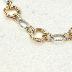 585 Verona Armband aus Gelbgold 14K – komplette Draufsicht