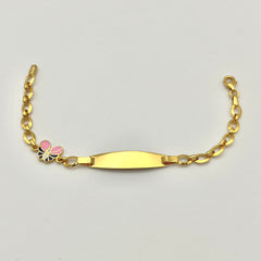 916 Butterfly Kinderarmband aus 22 Karat Gold mit zartem Schmetterlingsmotiv