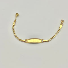 916 Figaro Kinderarmband aus 22 Karat Gold im klassischen Figaro-Design