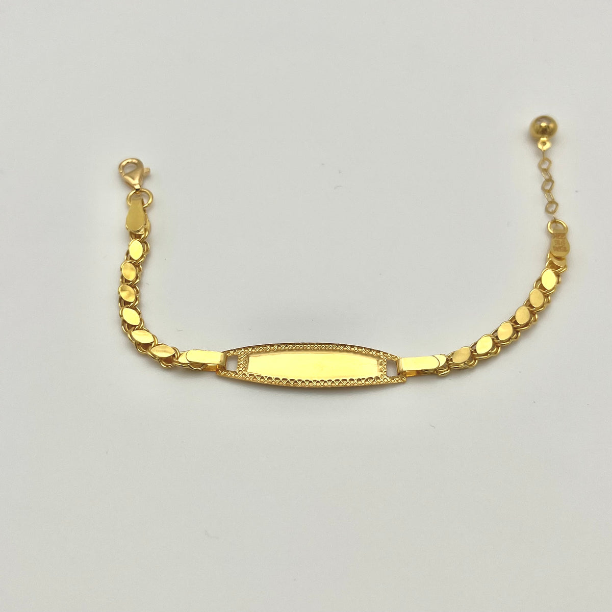 916 Pullu Kinderarmband aus 22 Karat Gold mit feinen Goldplättchen