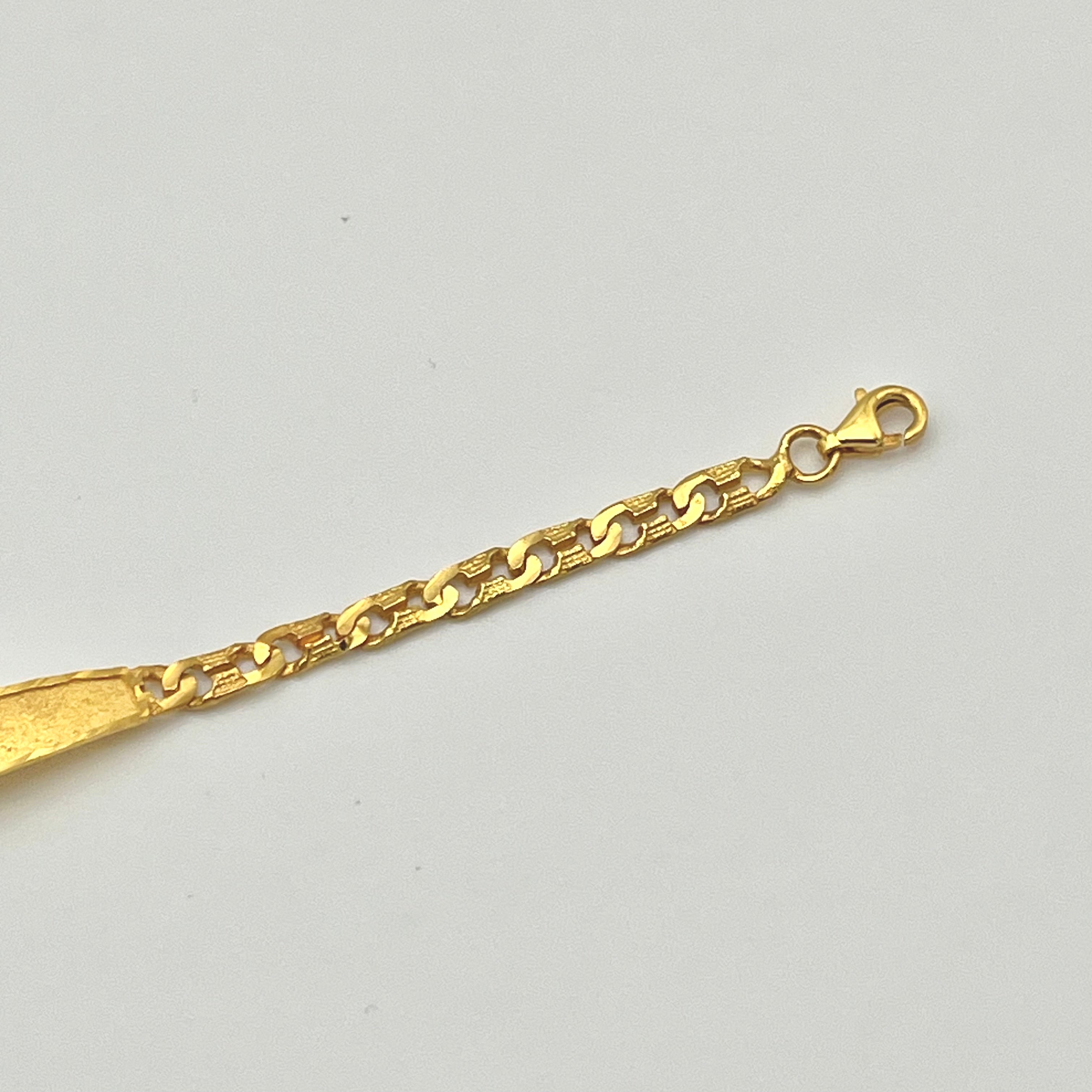 Feines Kinderarmband aus 22 Karat Gold mit sicherem Verschluss