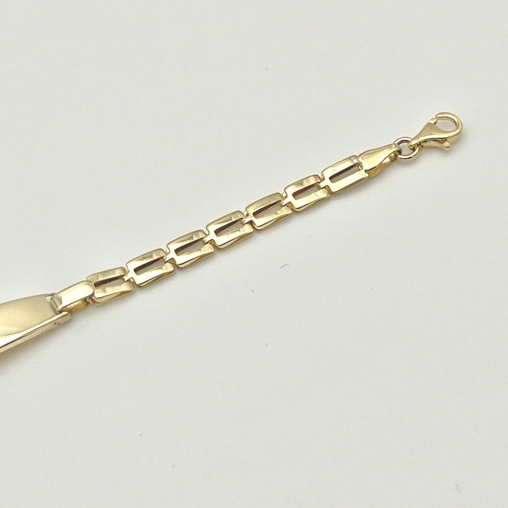 Kinderarmband aus 14 Karat Gold mit Marienkäfer-Motiv und Verlängerung