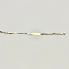 Kinderarmband aus 14 Karat Gold mit sicherem Verschluss und Verlängerung