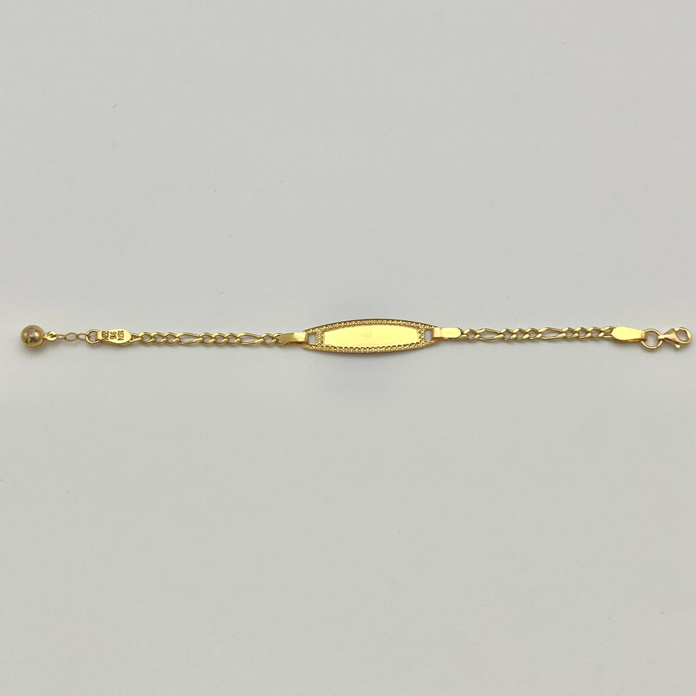 Kinderarmband aus 22 Karat Gold mit sicherem Verschluss und Verlängerung