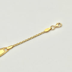 Kinderarmband aus 22 Karat Gold mit sicherem Verschluss und Verlängerung