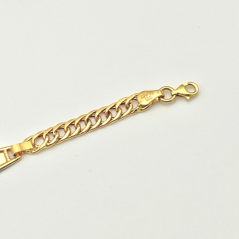 Kinderarmband aus 22 Karat Gold mit sicherem Verschluss