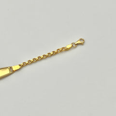 Kinderarmband aus 22 Karat Gold mit sicherem Verschluss und Verlängerung